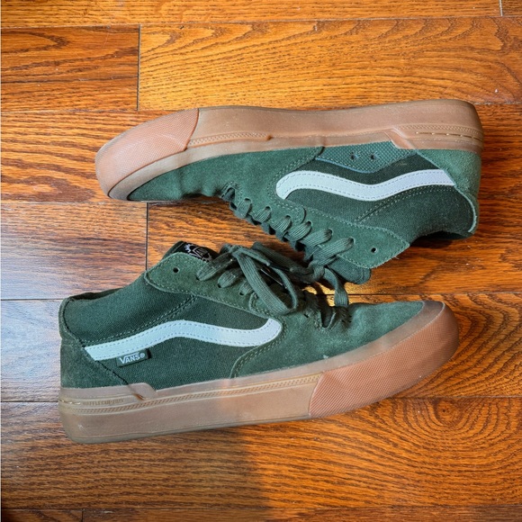 Vans Men's Style 114 SKATE BMX WAFFLECUP PRO GREEN GUM Sneakers - Picture 1 of 5